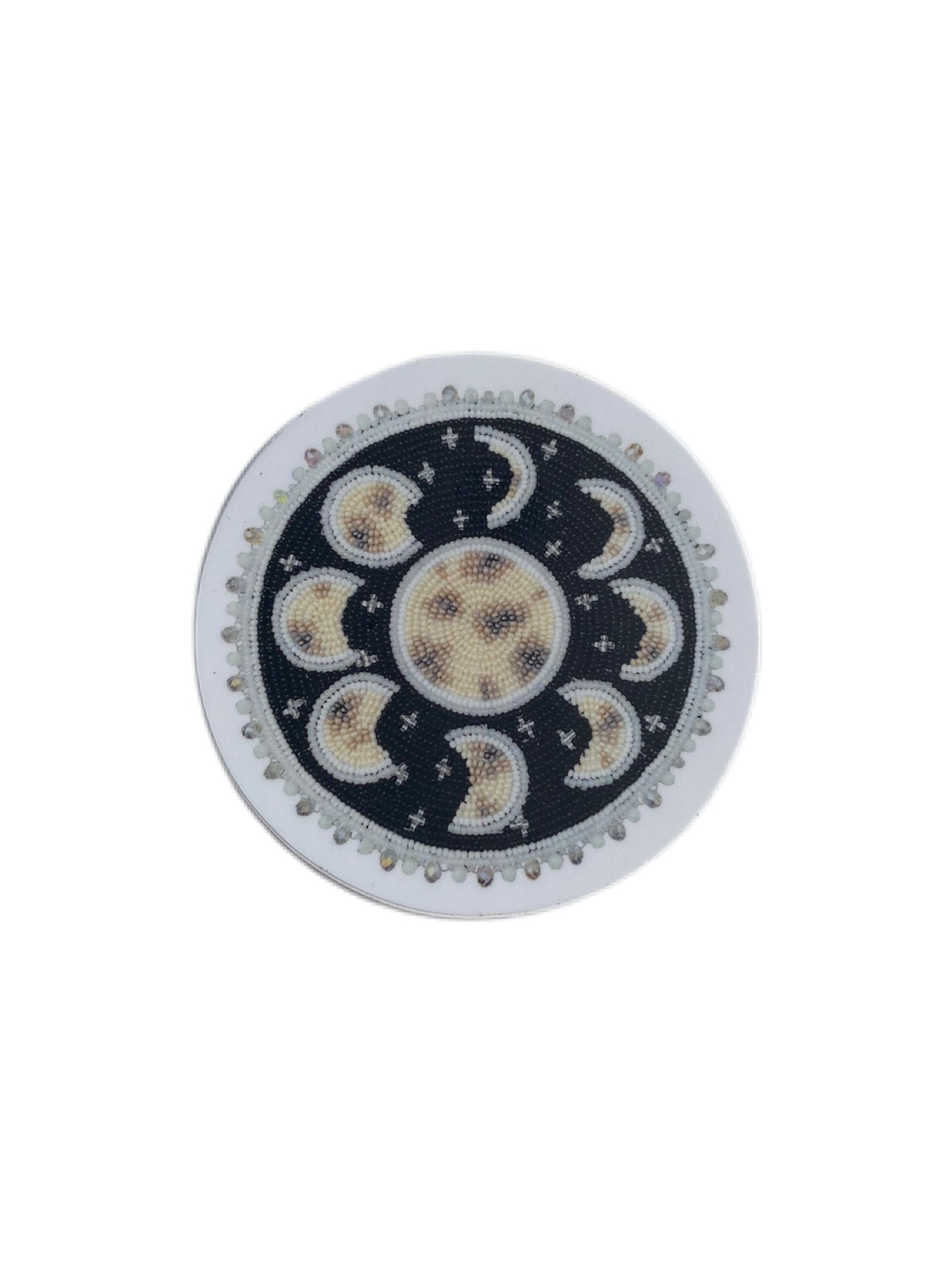 White Moon Phases STICKER