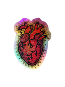 Anatomical Heart (holographic) STICKER