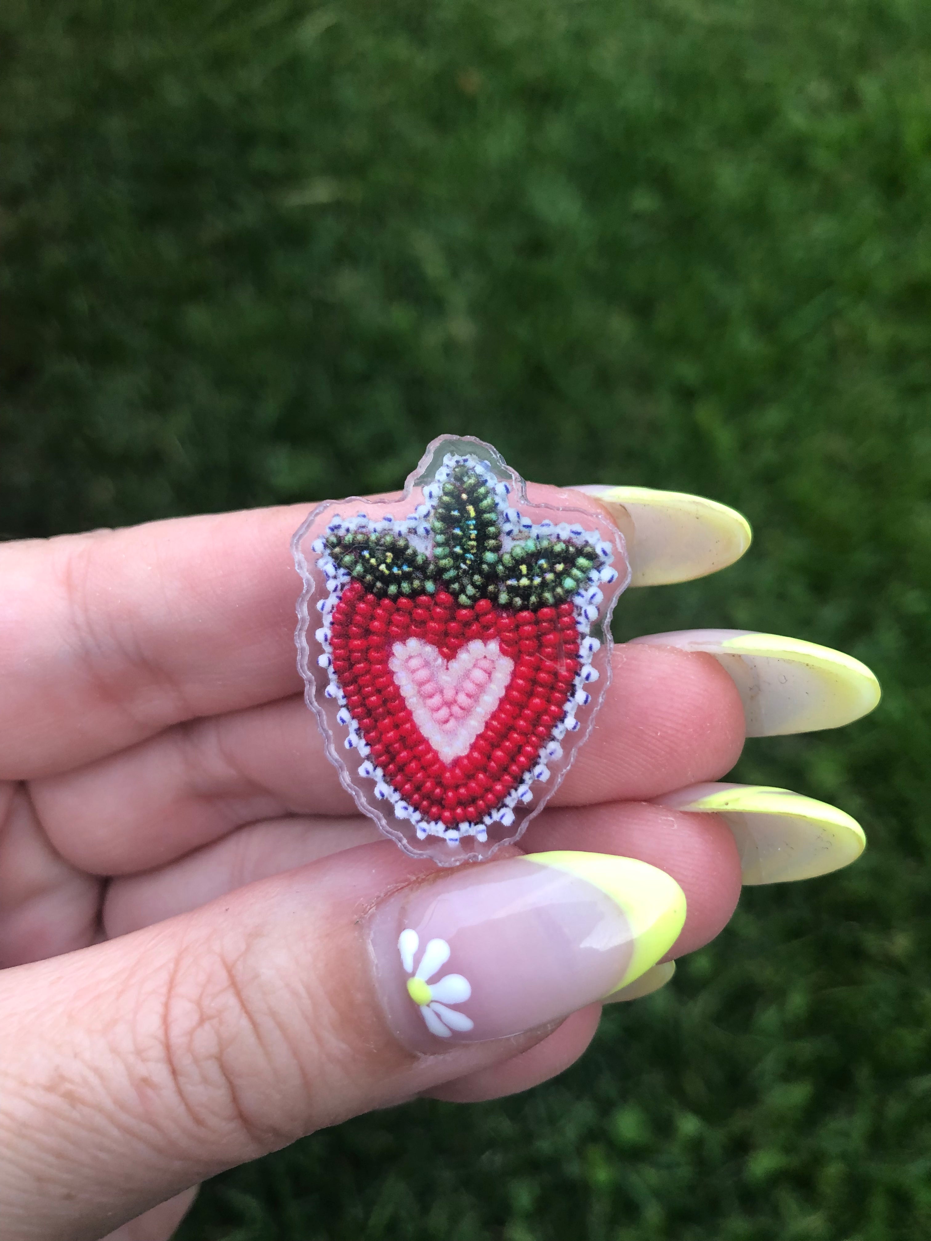 Strawberry Pin (Acrylic)
